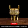 Trípode de Latón Quemador de Incienso de Cobre para el Hogar Trípode Redondo de Tres Patas Antiguo Trípode de Cobre para Exhibición en Oficina Artesanía Personalizada Adorno de Regalo