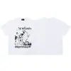 Verano Nuevo Erd Rico Segunda Generación Retrato Graffiti Casual Camiseta de Manga Corta para Hombre y Mujer Wdw Holgada Americana High Street Camiseta