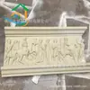 Escultura de arte de figura de arenisca artificial para exteriores resistente a la intemperie europea línea GRC Decoración de pared exterior de villa Relieve