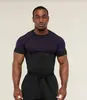 Gymshark Ropa Deportiva para Hombre Casual Running Secado Rápido Transpirable Body Camiseta de Manga Corta Tiburón Musculoso para Hombre