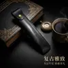 Estojo de caneta único vintage de luxo leve, protetor de caneta criativo para negócios, manga de caneta simples e portátil para escritório