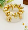 Nuevo Pulsera de Joyería Estilo Retro Brillante Dulce y Fresco Exagerada Popular Transfronteriza Europea y Americana Pulsera de Perlas de Imitación Estilo Punk para Mujeres