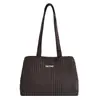 Bolsa Composta Xadrez Preto e Branco Grande Capacidade Portátil Estilo Preguiçoso Coreano Para Ir ao Trabalho Passeio Versátil Bolsa de Mão Ombro Tote