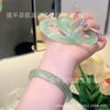 Pulsera degradada ojo de gato azul gris oro champán al por mayor diseño de nicho rosa melocotón joyería de moda pulsera regalo