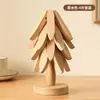 Alfombrilla Aislante para Árbol de Navidad Mesa de Comedor Alfombrilla Antiescaldado un Árbol Madera Maciza Decoración de Entrada Adornos Regalo de Inauguración de Casa Mudanza