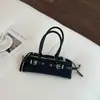 Nova bolsa baguete vintage de outono e inverno para mulheres, bolsa de ombro moderna para o dia a dia, bolsa de mão de alta qualidade