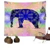 Tapiz de Amazon Transfronterizo ins Colgante Tela de Fondo Bohemio Mandala Elefante Tela de Pared Manta Decorativa Europea y Americana