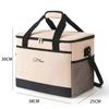 Bolsa Aislada de Tela Oxford Nueva 2023 Beige Bolsa de Picnic para Exterior Gran Capacidad Impermeable Bolsa de Hielo Bolsa para el Almuerzo para Coche