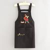 Delantal Antisalpicaduras Estilo Extranjero Cocina Hogar Estilo Coreano Resistente al Desgaste Cintura de Cocina Mujeres Catering Especial Ropa de Trabajo Antifouling