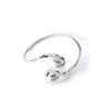 Amazon Explosiones Acero Inoxidable Alto Sentido Hueco Gota de Agua Collar Pendientes Dorados Pendientes de Acero de Titanio Pulsera Anillo Mujeres