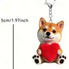 Novo chaveiro acrílico transfronteiriço para gatinhos e cachorrinhos, pingente para retrovisor interno de carro, ornamento decorativo para pendurar