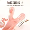 Peine Masajeador de Cabeza Rosa Girly Peine Masajeador de Cuero Cabelludo Cuatro en Uno para Desobstruir Meridianos, Raspador Facial, para Ojos y Nariz