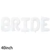 Propuesta Transfronteriza Oro Rosa Novia Globo de Papel de Aluminio Traje Decorativo de Boda Letra Globo Traje Venta al por Mayor