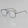 H5852 2026 Estilo Nuevo Chico Genial Dorado Doble Puente Montura de Gafas de Gama Alta Montura de Gafas de Calidad Ultraligera Sensación de Gama Alta