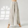 Calças de dança clássica chinesa elegantes, plissadas, pernas largas, para mulheres, calças de dança moderna, roupas de treinamento corporal