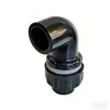 Conector de Cotovelo de Drenagem Forte de Entrada/Saída de Água de PVC Preto União Três Vias/Quatro Vias Acessórios para Tubos de Água de Aquário