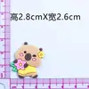 Capivara de PVC Adesivos 3D Desenho Animado Fofo Acessórios para Sapato com Buraco Capa de Celular Copo d'Água DIY Decorações 3D Atacado