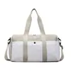 Bolsa de Viagem Casual com Rodinhas, Compartimento Independente para Sapatos, Bolsa Leve para Esportes e Fitness, Separação de Seco e Molhado, Bolsa de Bagagem Moderna para Viagens Curtas
