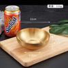 Tigela de aço inoxidável 304 estilo coreano comercial kimchi da Coreia do Sul tigela pequena tigela de molho dourado e prato tigela de arroz churrasqueira loja de utensílios de mesa
