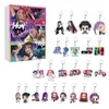 Pingente de mochila/chaveiro/calendário do Advento de Natal do grupo feminino Kpop Hunter Cross-Border em acrílico.