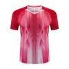 Conjunto de Uniforme de Badminton de Secagem Rápida, Camisa de Badminton, Tênis de Mesa, Vôlei, Uniforme para Treinamento e Competição de Esportes de Equipe, Impressão Personalizada Disponível
