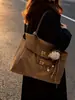 Bolso Tote de Gran Capacidad para Viajes Diarios Bolso Cruzado de Moda para Mujer Estilo Perezoso Bolso de Axila Bolso Cruzado de un Solo Hombro de Moda Ins