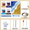 Pintura al Óleo Digital Acrílica DIY Pintura con Textura de Arena de Cuarzo Pintura Decorativa de Arena Pintura DIY Hecha a Mano Estilo Moderno Minimalista