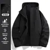 Chaqueta Softshell Camel Blue para Mujer Otoño Invierno Exterior Cortavientos Impermeable Tres en Uno Escalada Senderismo Abrigo Ropa Exterior Hombre