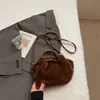 Nuevo bolso de un solo hombro para otoño e invierno, con un diseño ligero de felpa, de moda para mujeres en 2026, minimalista, lujoso y único, adecuado para ir al trabajo y se puede llevar como bolso cruzado