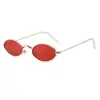 Gafas de sol ovaladas de metal de tendencia europea y americana gafas de sol con montura ovalada retro moda pieza oceánica gafas de sol transfronterizas