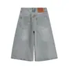 Shorts de Mezclilla con Estampado de Letras, Elementos del Año del Caballo de Caricatura Estilo Japonés para Hombres, Pantalones Cortos Casuales de Moda Nuevos de Verano para Mujeres, Modernos