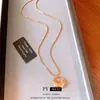 Colar Pingente Geométrico Elegante ChatLight de Anel Vazio Luxuoso Corrente de Clavícula Versátil da Moda Colar com Senso de Design Personalizado para Mulheres