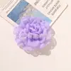 Estilo francês preguiçoso tecido com borda queimada malha flor garra de unha DIY clipe de cabelo acessório para vestuário adereços broche enfeites