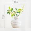 Shumen Vintage Estilo Sedoso Decoração Cerâmica Vaso para Flores Secas Hidropônico Sala de Estar Entrada Mesa de Trabalho Ornamentos de Flores Cerâmica Grossa
