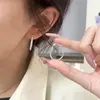 Colección de Pendientes de Plata de Ley 925 Kaiming para Mujer, Pendientes de Aro Hechos a Mano de Alta Gama de Lujo Ligero Estilo Coreano, Accesorios Versátiles Estilo Ins