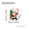 Varios adhesivos de pared de dulces de Santa Claus para paredes de fondo de dormitorio y sala de estar, decoración de ambiente navideño, adhesivos de pared autoadhesivos