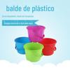 Balde plástico barril balde de praia material didático de ciências para ensino fundamental coleção ao ar livre ferramentas de pesca barril plástico