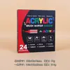 Conjunto de canetas marcadoras acrílicas líquidas diretas transfronteiriças com ponta macia e grande capacidade, caneta colorida para pintura artística graffiti DIY aquarela