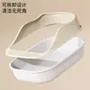 Bandeja de Gato Abierta Tamaño Extra Grande Totalmente Semi-cerrada Inodoro para Gato Anti-arena Pequeña y Mediana Bandeja de Arena para Gatito Suministros para Gatos