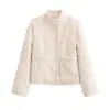 Comercio exterior al por mayor transfronterizo 2026 nueva moda europea y americana para mujer chaqueta estilo Chanel con flecos y cuello alto elegante