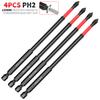 150mm6 polegadas PH2 chave de fenda magnética S2 aço manual broca de parafuso elétrico haste hexagonal de 1/4 "cabeça de lote
