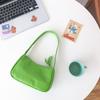 Verano Lindo pu Bolso Pequeño Bolso de Axila Estilo Coreano ins Moderno Simple Combinable Casual Color Sólido Bolso de Hombro Bolso de Mujer