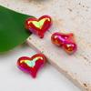 Acrílico plástico frisado colorido peido amor cavalo concha 17 * 21MM cocar corrente de telefone móvel DIY jóias acessórios atacado