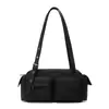 Bolsa de ombro portátil de grande capacidade com múltiplos bolsos, estilo retrô coreano, bolsa de lona de tecido de nylon de alta qualidade, bolsa de viagem