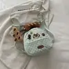 Mini mochila linda de perrito con lunares, bolso de mano de niña con forma de pan de caricatura, bolso de hombro para estudiante y para ir al trabajo