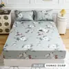 Juego de cama de verano fresco estilo pastoral floral con sábana bajera, colcha individual, funda de almohada, protector de colchón, funda protectora, ropa de cama