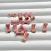 Talla en Madera de Ciprés Rojo, Labubu Rose Satín Seda Peces Cuentas Sueltas y Otros Accesorios de Joyería Budista DIY Cadena para Teléfono Móvil