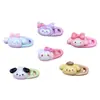 Venda quente clipe de papel Sanrio de desenho animado acessórios de resina gel de creme clipe de cabelo feito à mão adesivo para copo de água de geladeira chaveiro atacado