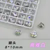 Cabeça de Gato Substituição K9 Multifacetada 6*10mm Fundo Pontiagudo Vidro Lote Inteiro de Enfeites de Diamante Brilhantes DIY Coração Diamante Grande para Nail Art