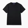 200g Masculina Manga Curta Simples Algodão Puro Manga Curta Casual Versátil Gola Redonda Meia Manga